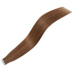 MrsHair Natural Hair Extensions Tape Ins Seamless Skin Weft Double Sided Tape On Middle Brown Color 6# (20PCS/40PCS)