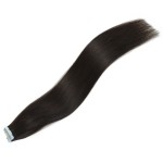 MrsHair Remy Skin Weft Tape In Human Hair For Black Women Natural Black Color 1B# (20/40PCS)