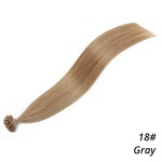 MrsHair Remy Keratin Hair Extensions Capsule U Tip Ash Blonde Color 18# (50/100/200PCS)